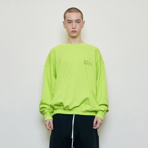 [디프리크] Oversized &#039;Visible&#039; Sweatshirt Neon