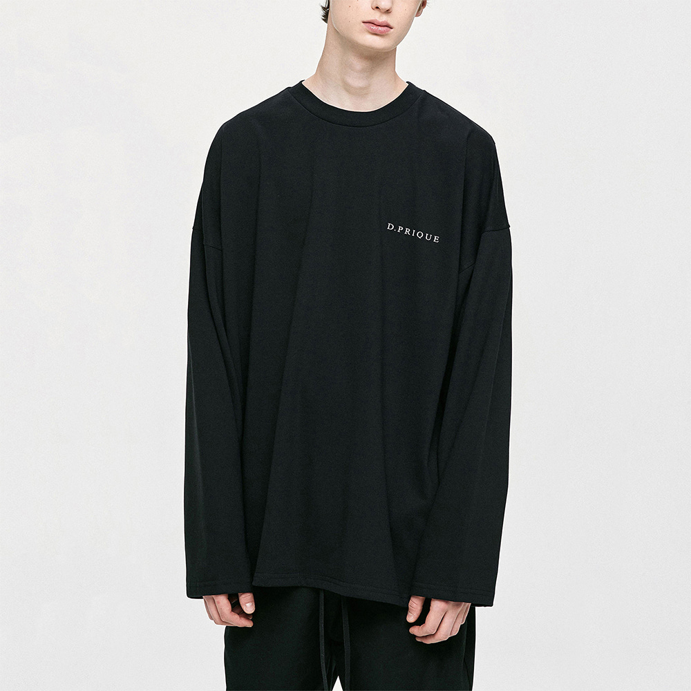 [디프리크] Oversized Long Sleeve T-Shirt - Black