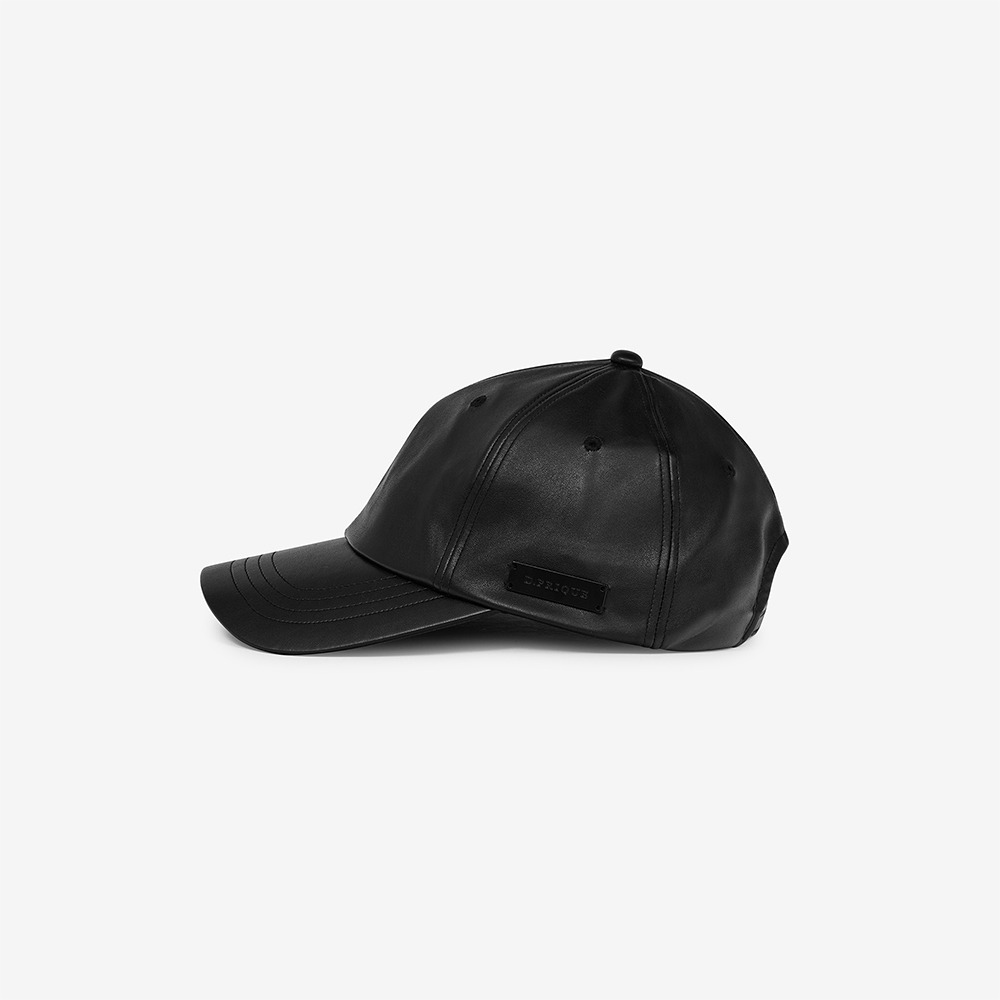[디프리크] Eco-Leather Cap - Black