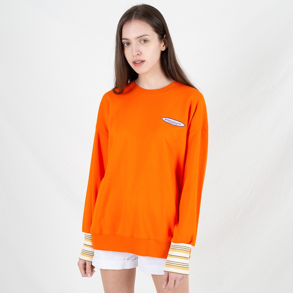 [토이에스트] logo sweat shirt orange
