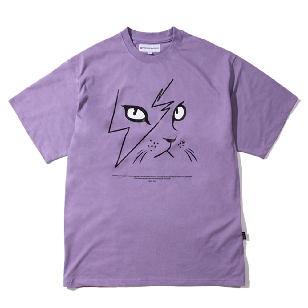 [킹아카이브]CAT T-Shirt -Violet