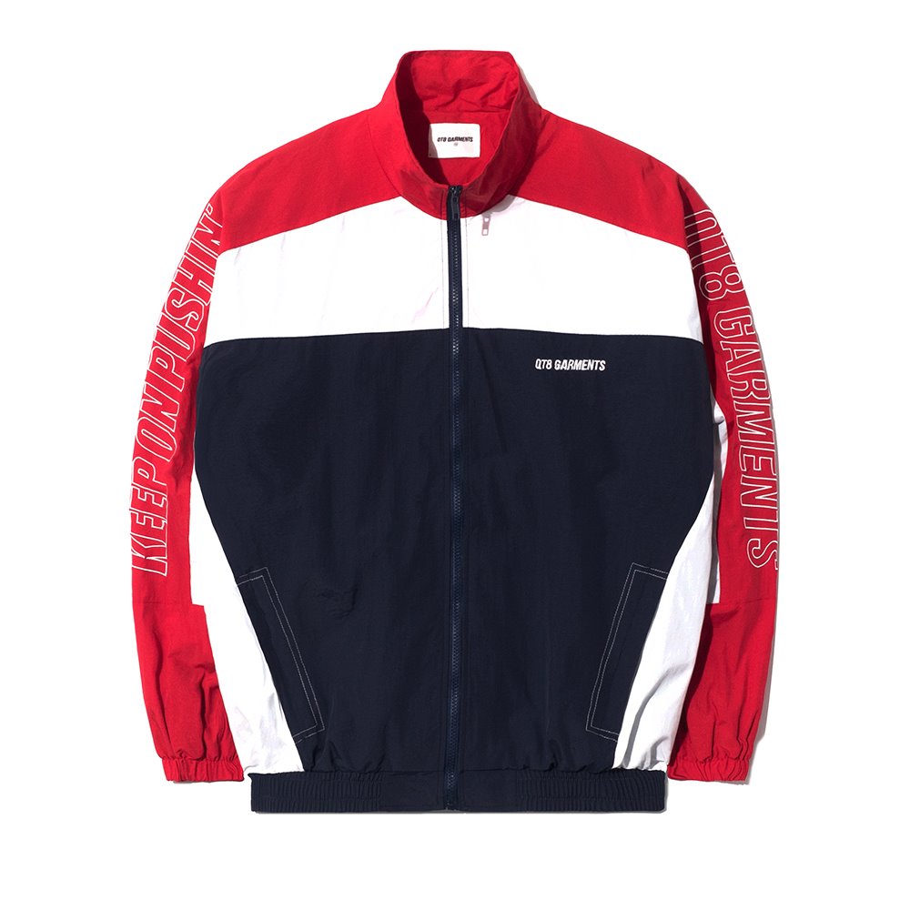 [큐티에잇] WA Retro Track Jacket (Red/Ivory/Navy)