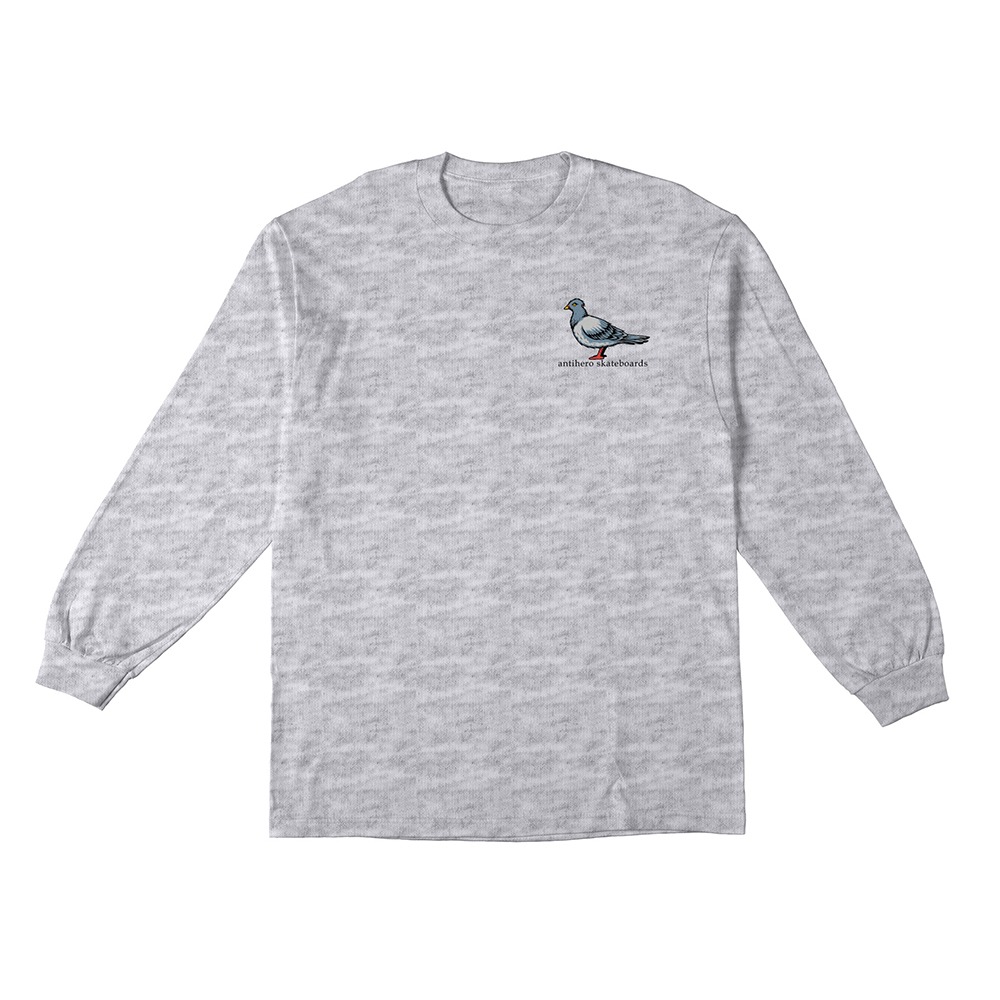 [안티히어로] LIL PIGEON L/S T-Shirt - ASH (MULTI COLOR Print) 52020018D