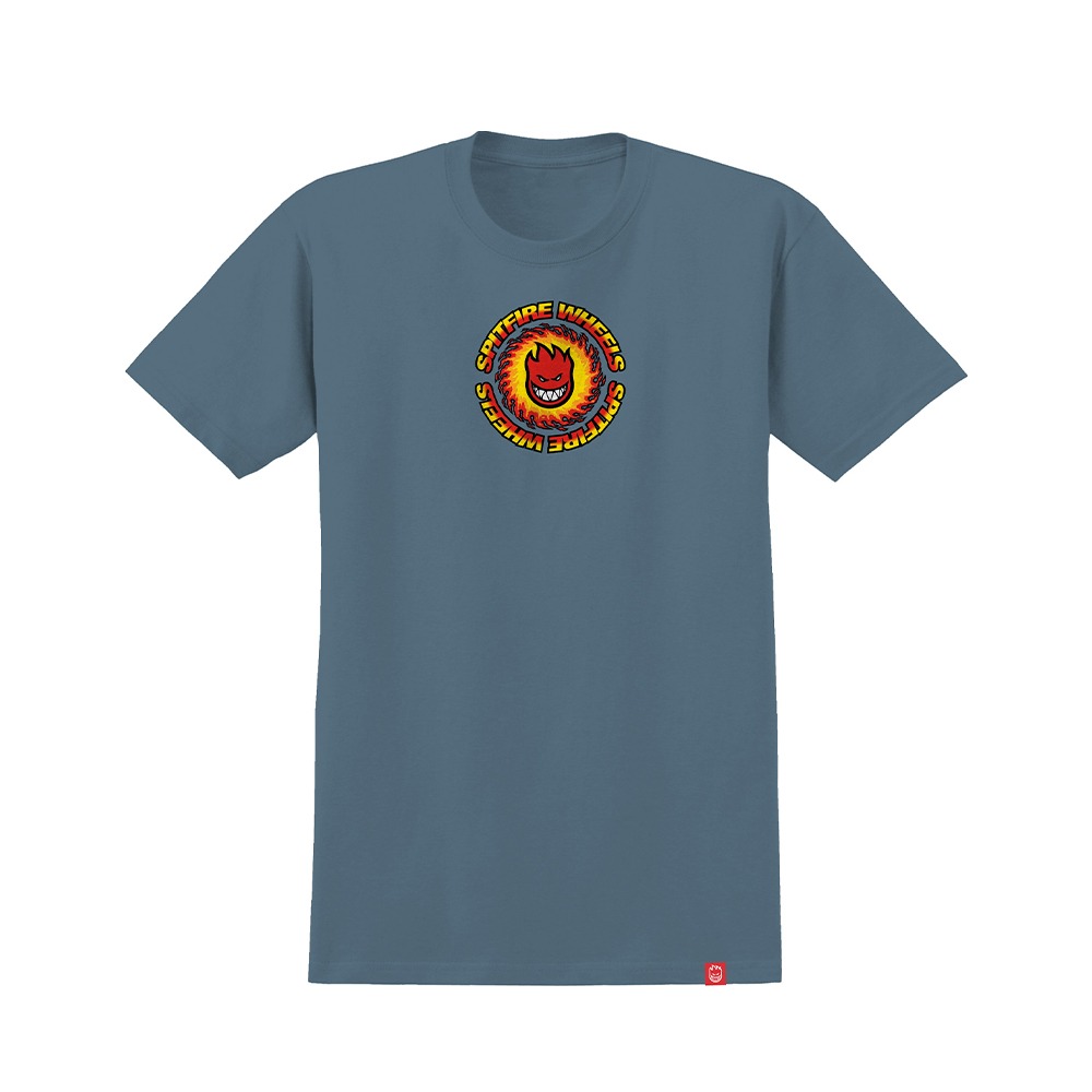 [스핏파이어] OG FIREBALL S/S T-Shirt - INDIGO BLUE (RED/YELLOW/ORANGE Print) 51010704A
