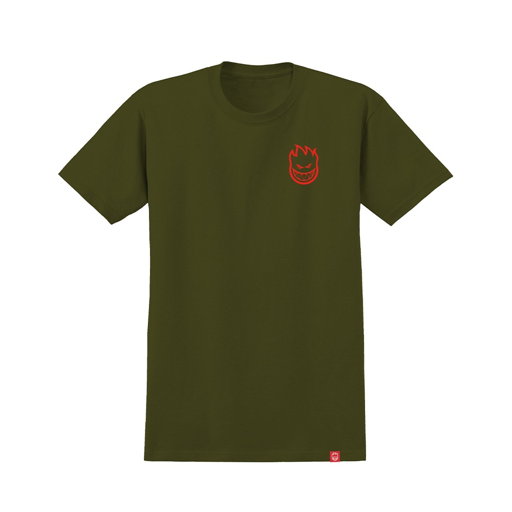 [스핏파이어] LIL BIGHEAD S/S T-Shirt - MILITARY GREEN (RED Print) 51010388AK