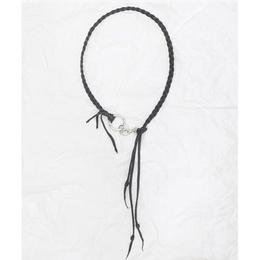 [런디에스] grunge plait necklace (2color)