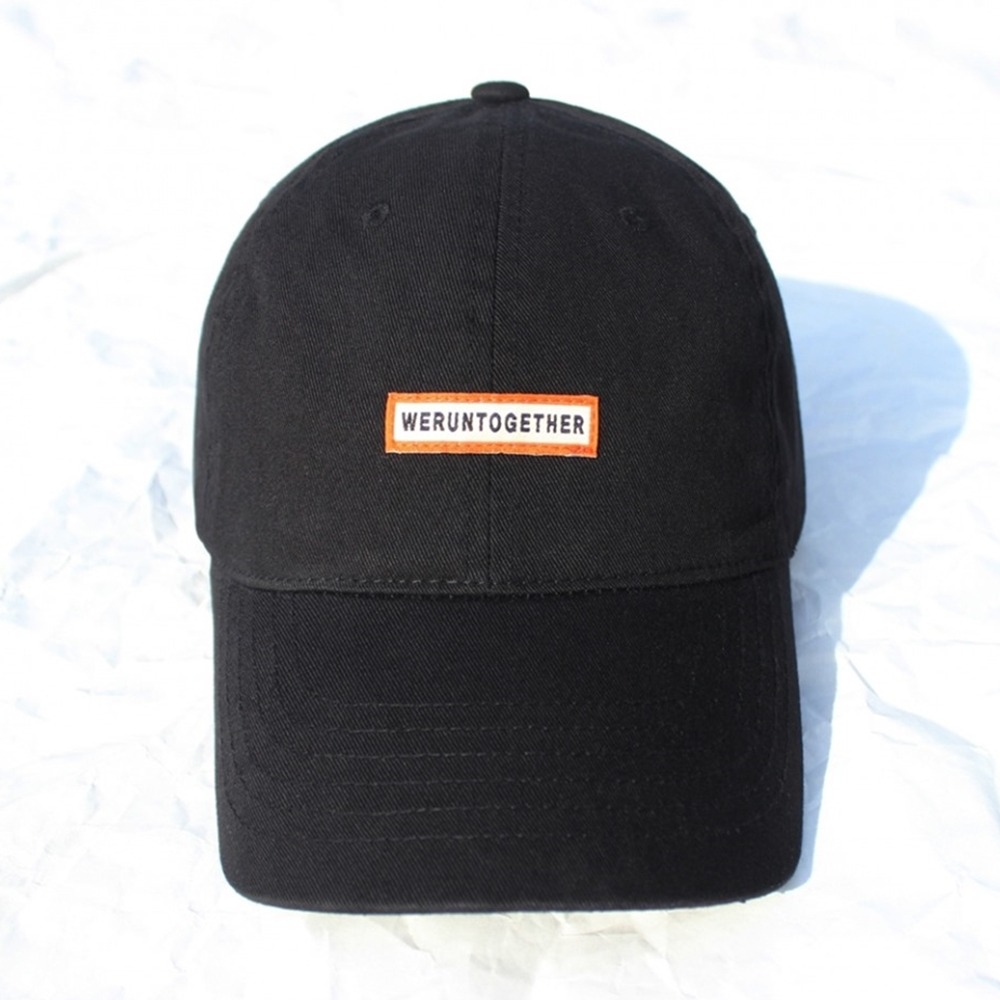 [런디에스] slogan cap (black)
