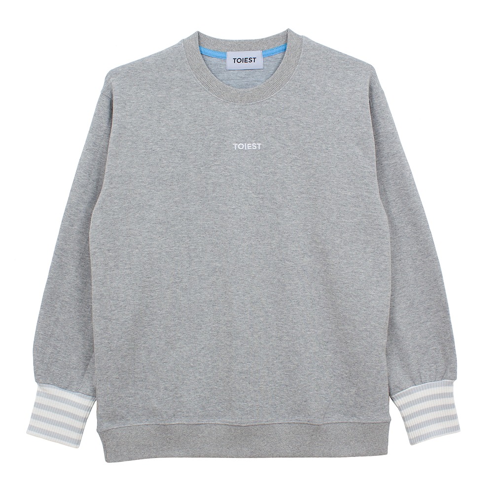 [토이에스트] Logo sweat shirt gray